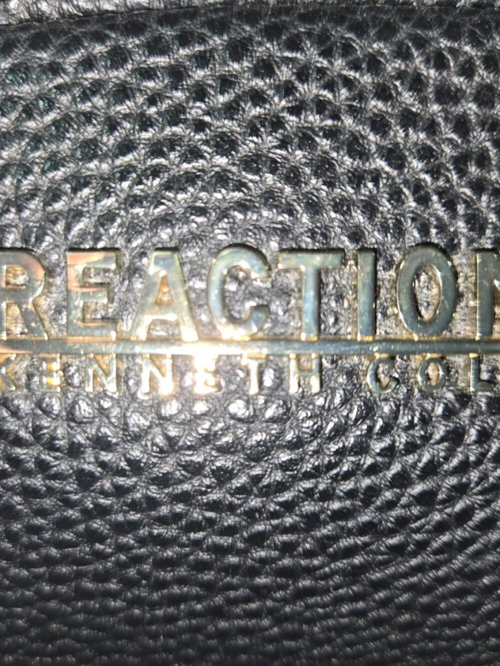 Kenneth Cole Reaction Black Mini Backpack Studded Gold Hardware - Picture 3 of 9